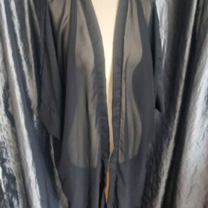 Kimono en voile noir – Taille unique
