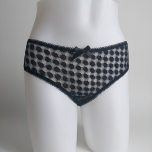 Tanga en résille à pois – Du S au XXL