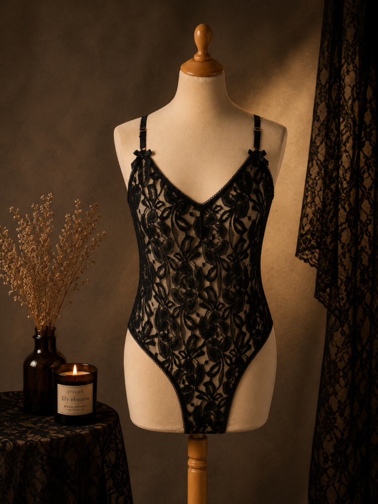 Body en dentelle florale