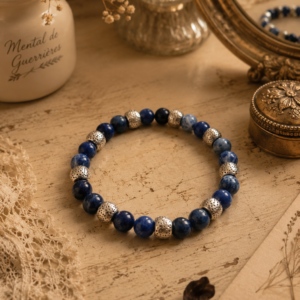 Bracelet sodalite — Collection Mental de Guerrières